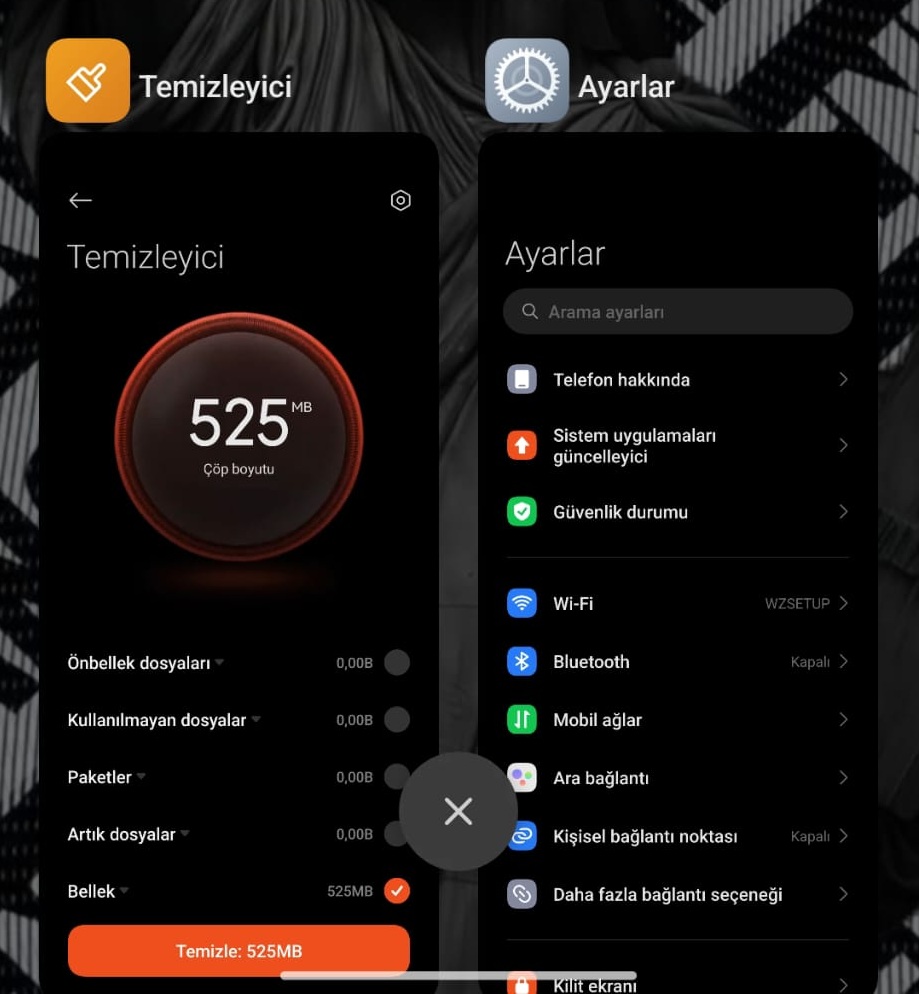Arka Plandaki Uygulama Ayarları